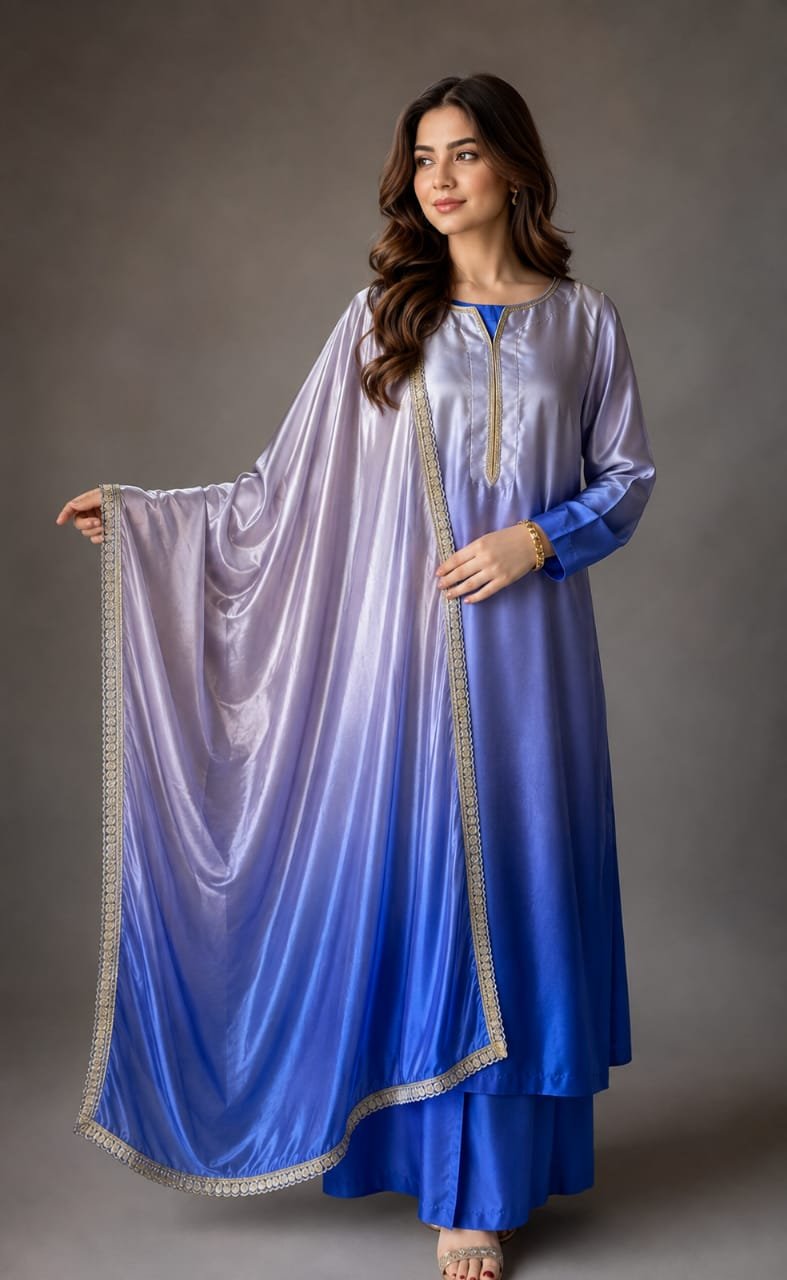 Two-Tone Korean Silk Formal Suit, Ready to Ship -02